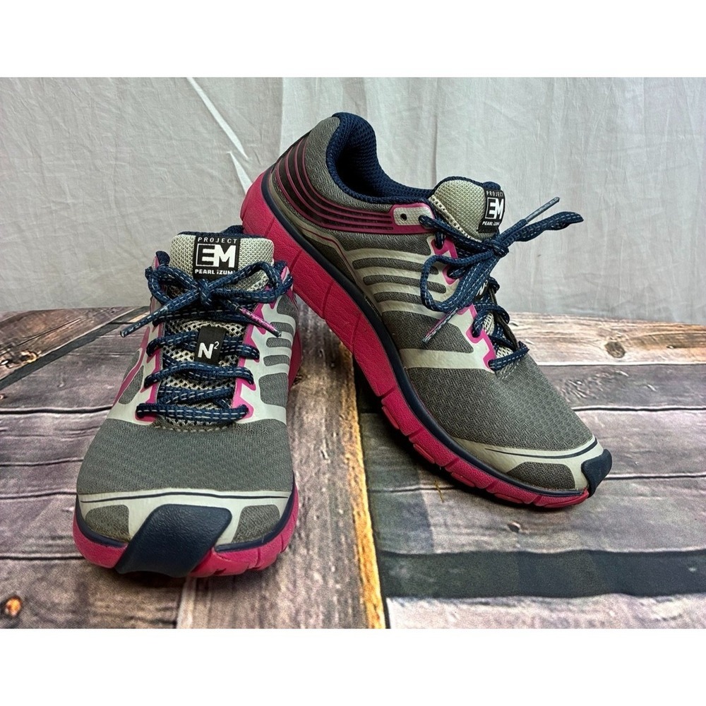 Pearl Izumi Project EM Road N2 Womens Size 6.5 Running Shoes Gray Pink Blue